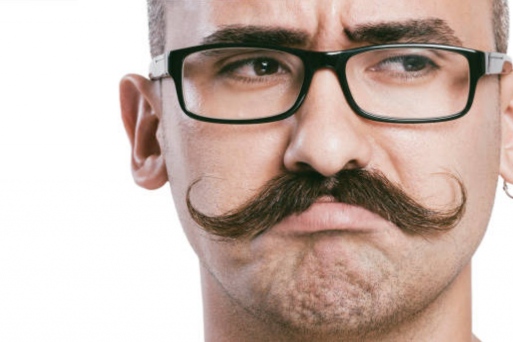 Grow and Style a Handlebar Mustache